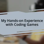 My Hands-on Experience with Coding Games