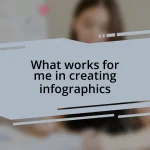 What works for me in creating infographics